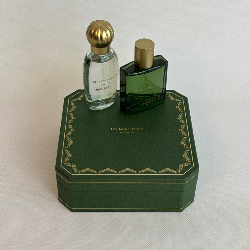 jo malone box set of 2: emerald thyme + musk memento cologne