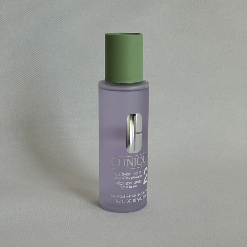 clinique clarifying lotion twice a day exfoliator