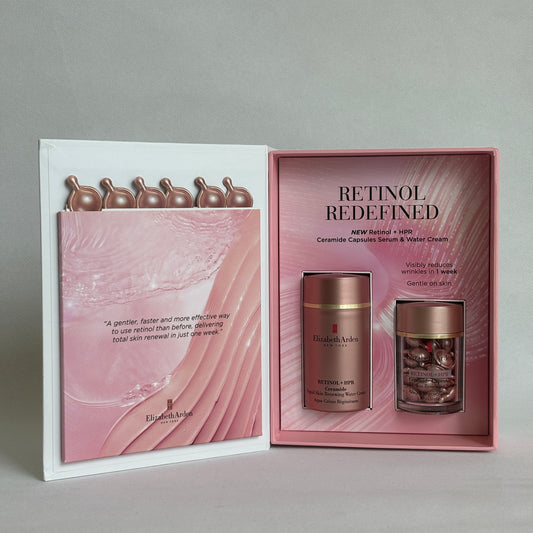 elizabeth arden retinol + HPR set of 2: rapid skin renewing water cream + rapid skin renewing serum