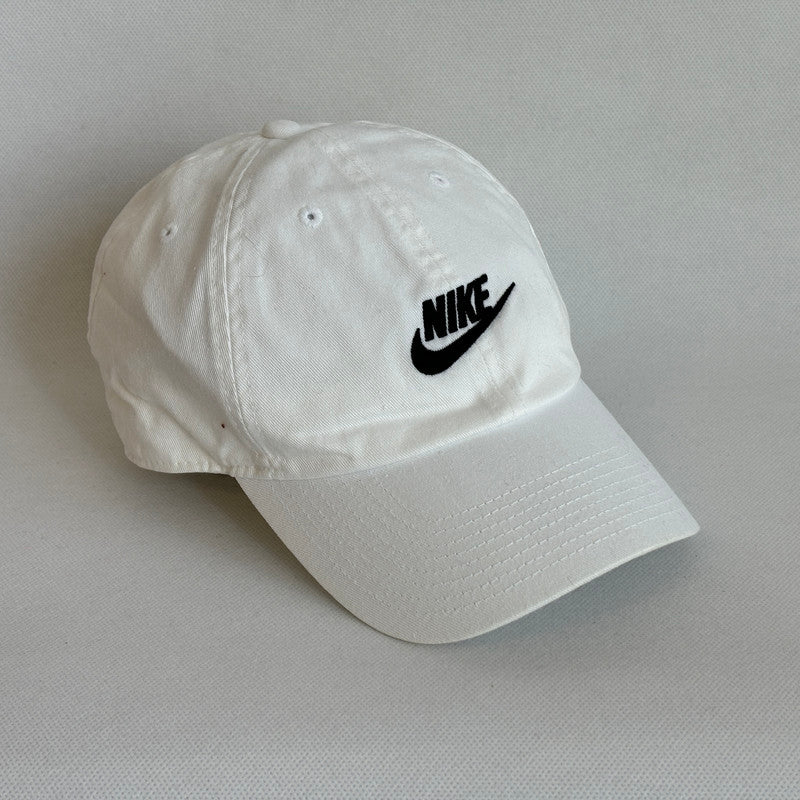 nike white logo cap