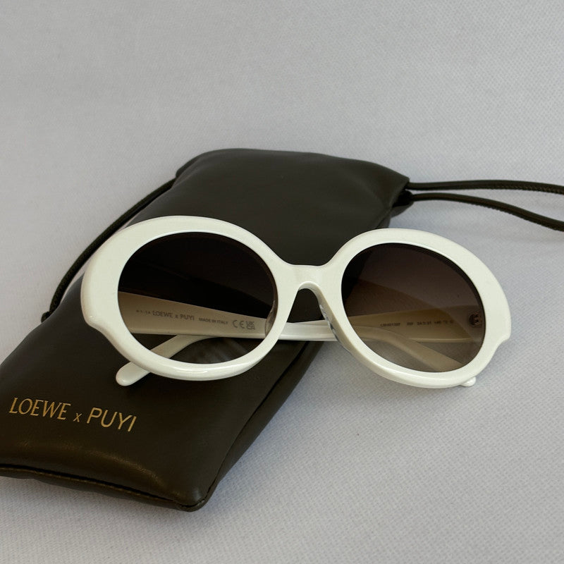 loewe puyi white sunglasses