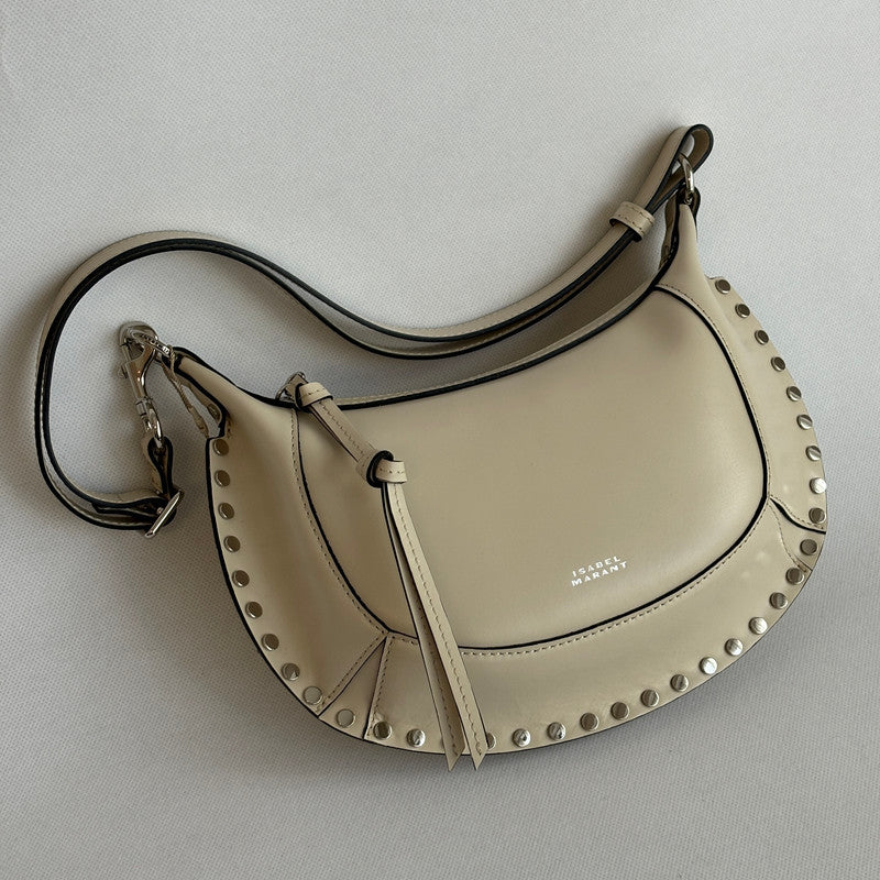 isabel marant oskan moon leather shoulder bag