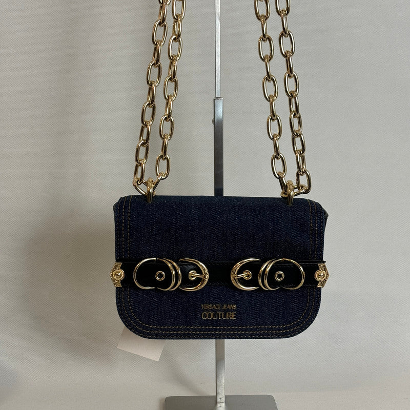 versace jeans couture denim chain bag