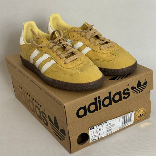 adidas mustard samba sneakers