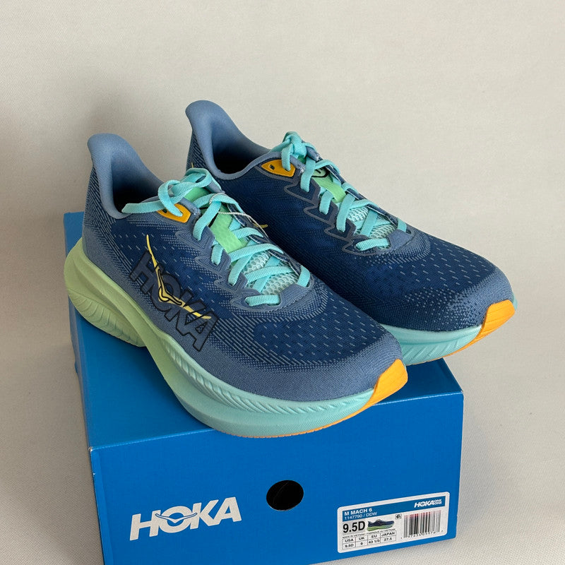 hoka blue sneakers