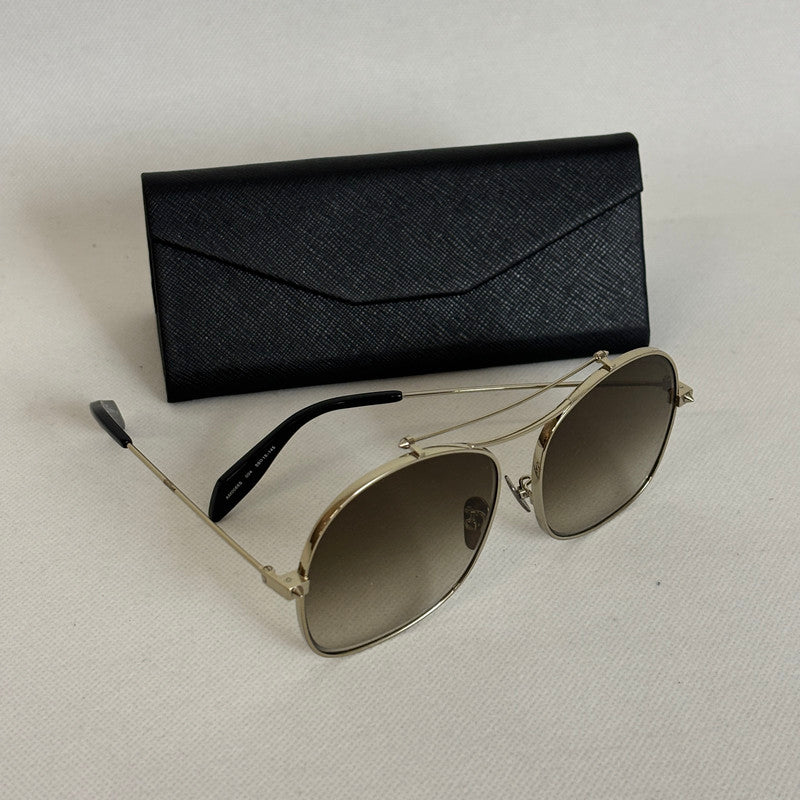 alexander mcqueen golden flame sunglasses