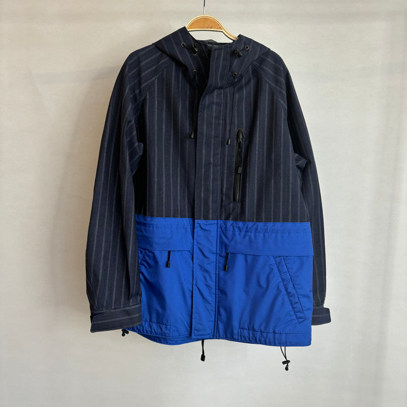 comme des garcon homme navy pinstripe outer