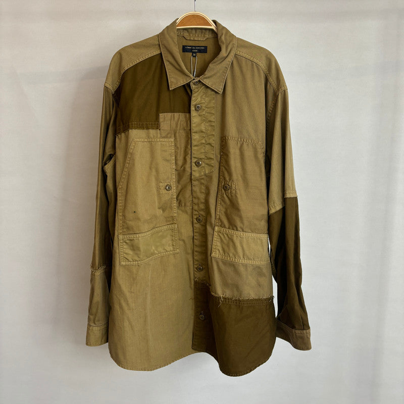 comme des garcon homme comme des garcon homme khaki shirt jacket