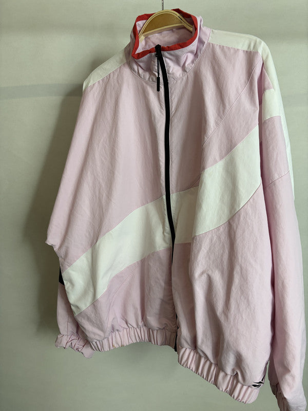 reebok pink windbreaker