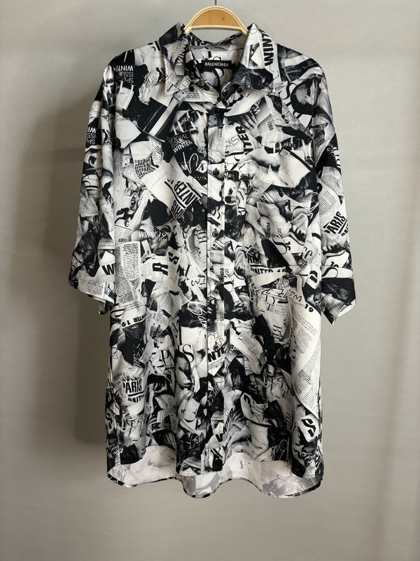 balenciaga print shirt