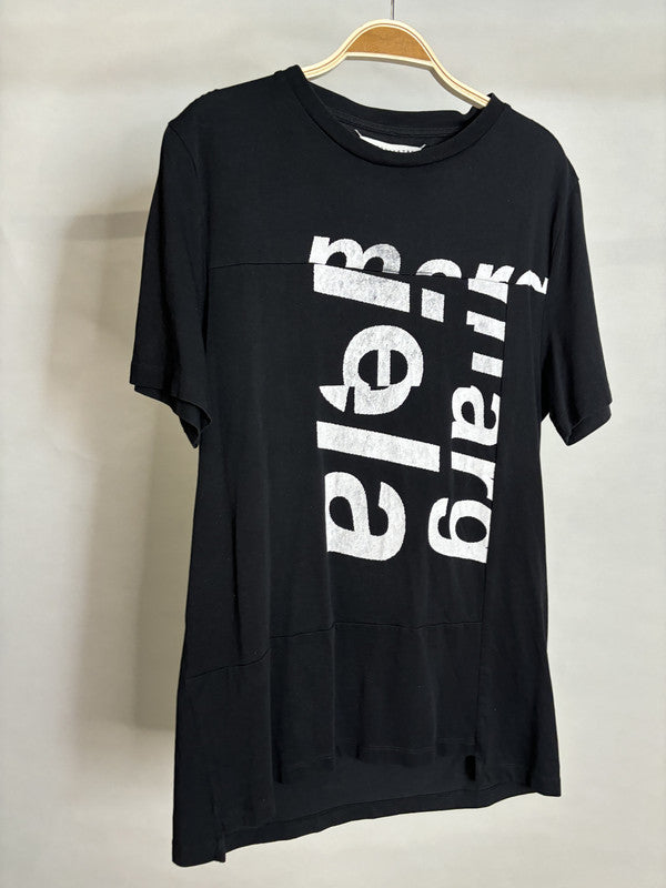 maison margiela black print tee