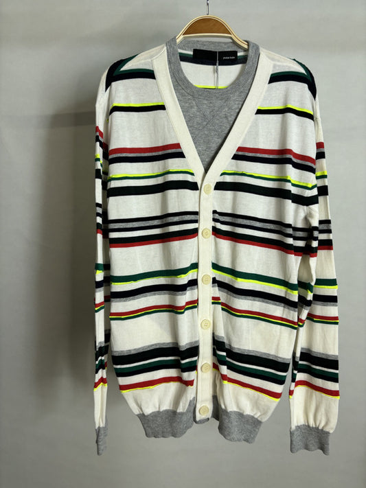 yoshio kubo fake cardigan knit top