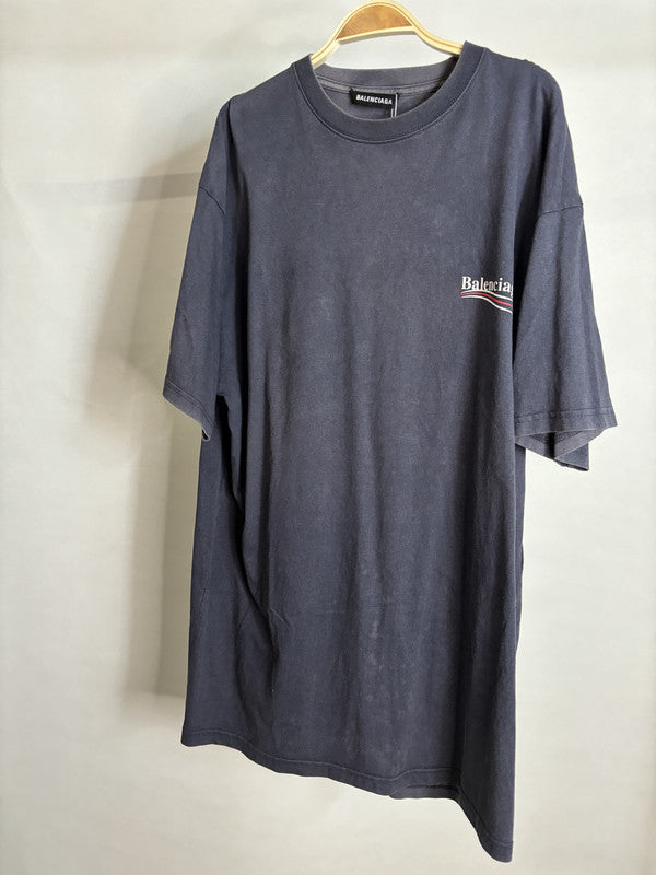 balenciaga washed logo tee