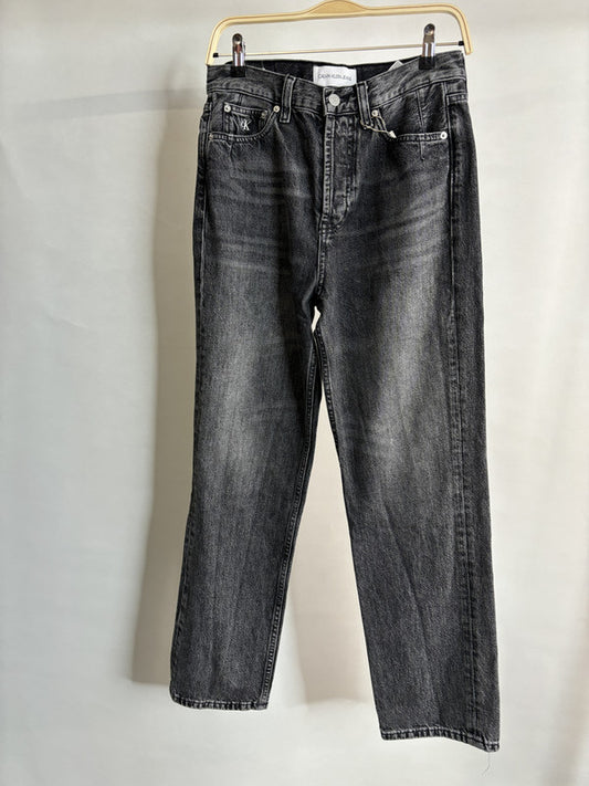 calvin klein jeans black washed denim pants