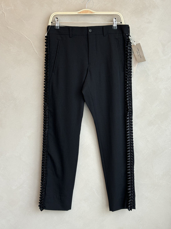 comme des garcon homme plus Pleated Trim Tailored Wool Trousers