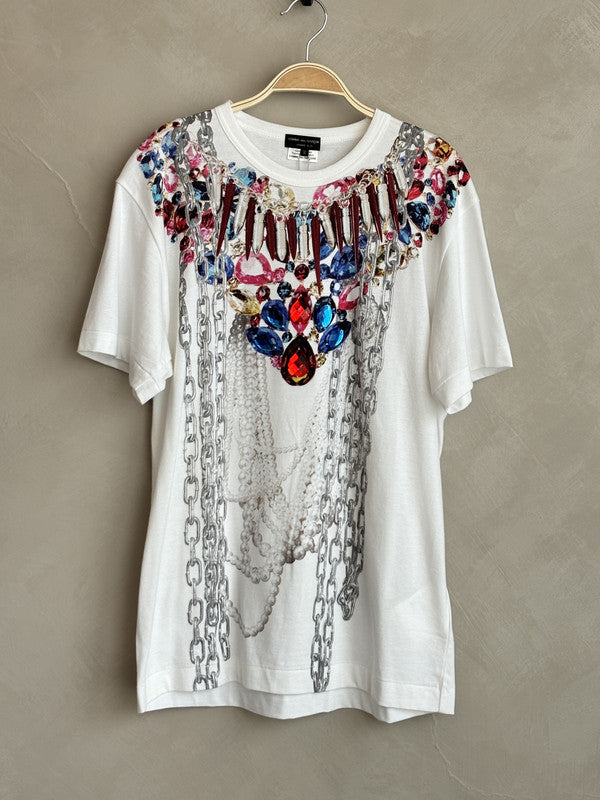 comme des garcon homme plus chain print tee