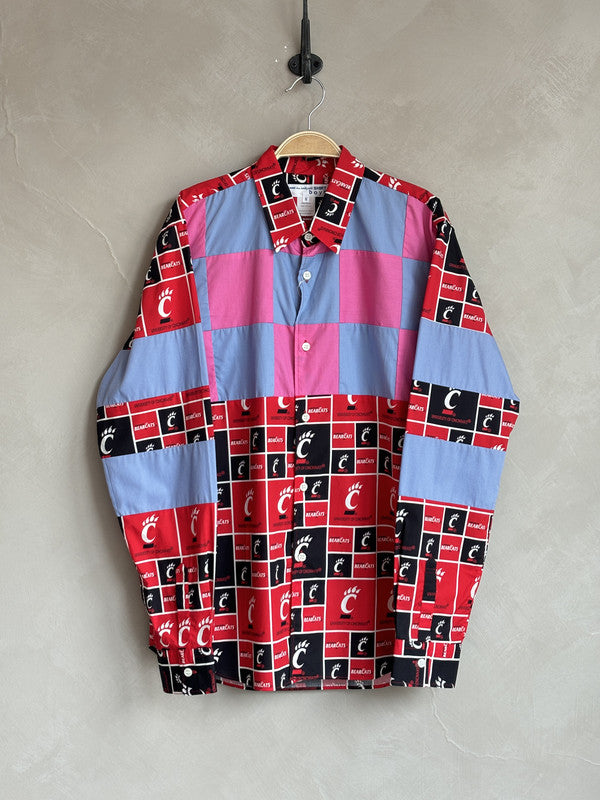 CDG SHIRT BOYS checked pattern shirt