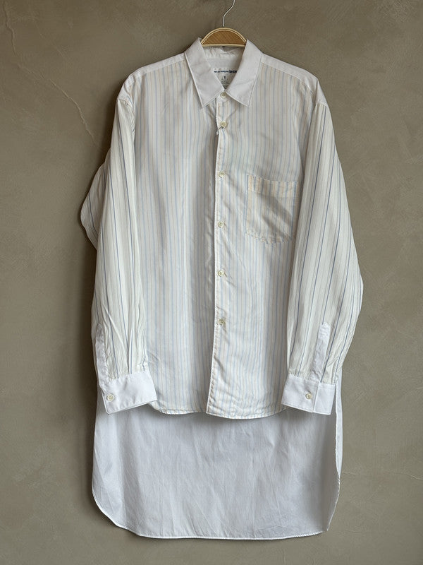 CDG SHIRT silky stripe long shirt