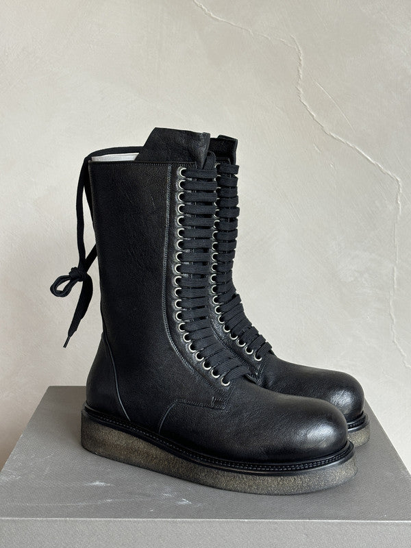 RICK OWENS Lace Up Army Boots