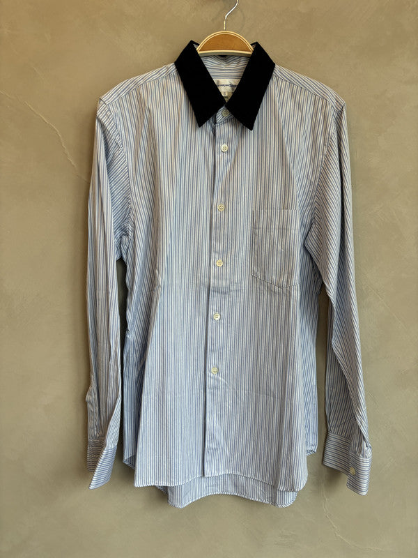 CDG SHIRT blue stripe shirts