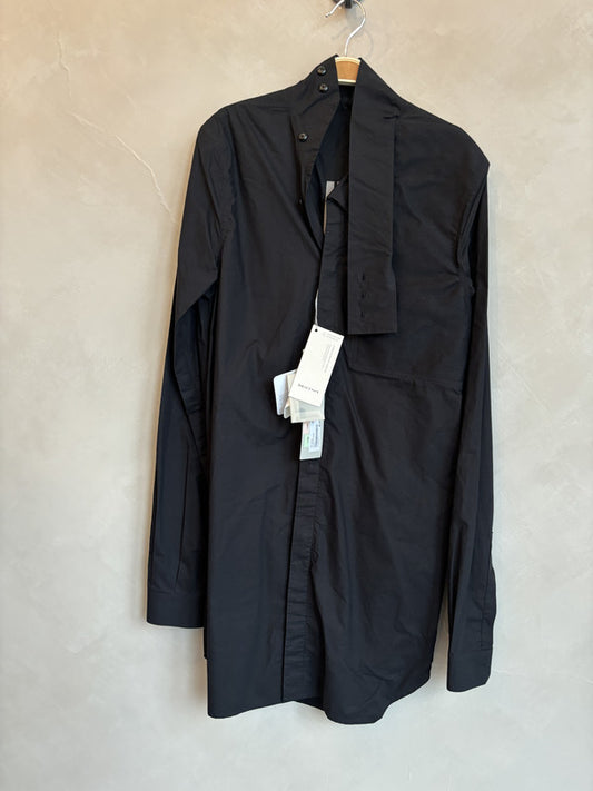 RICK OWENS FW15 black zipper shirt