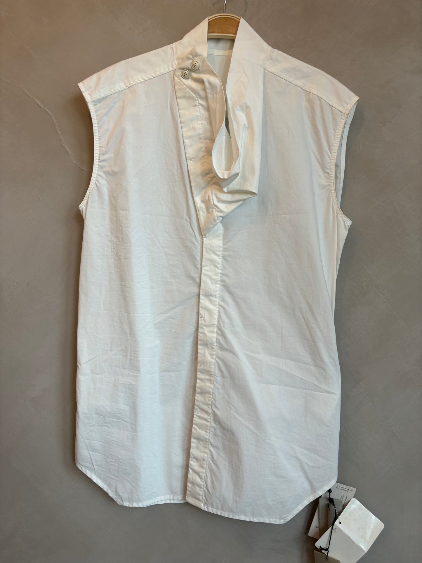 RICK OWENS SS14 milk sleeves shirt