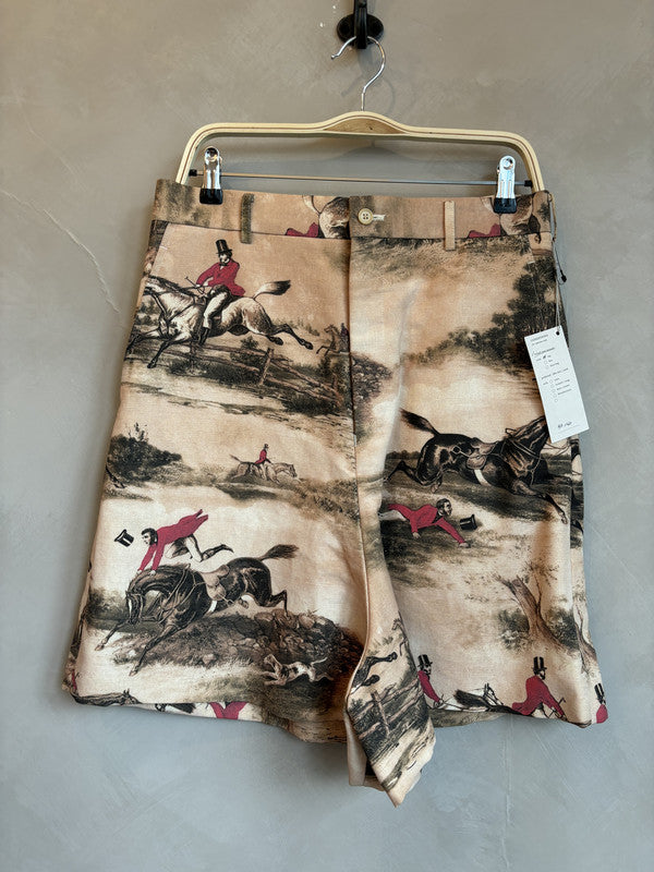 comme des garcon homme plus SS16 horse print shorts