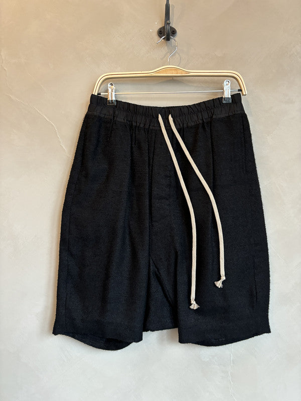 RICK OWENS black cashmere shorts