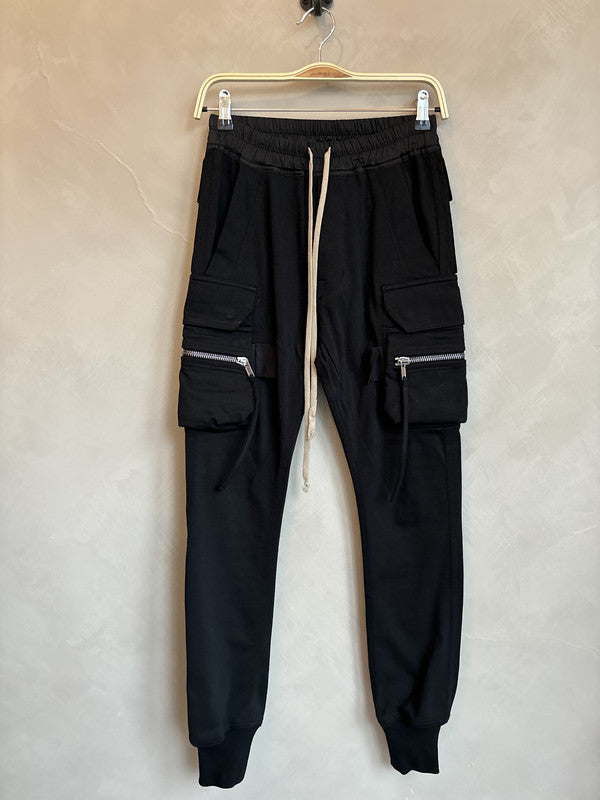 RICK OWENS SS18 DIRT Black pocket pants