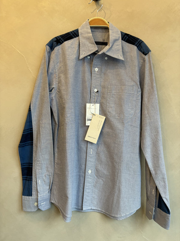 sophnet blue star checked shoulder shirt