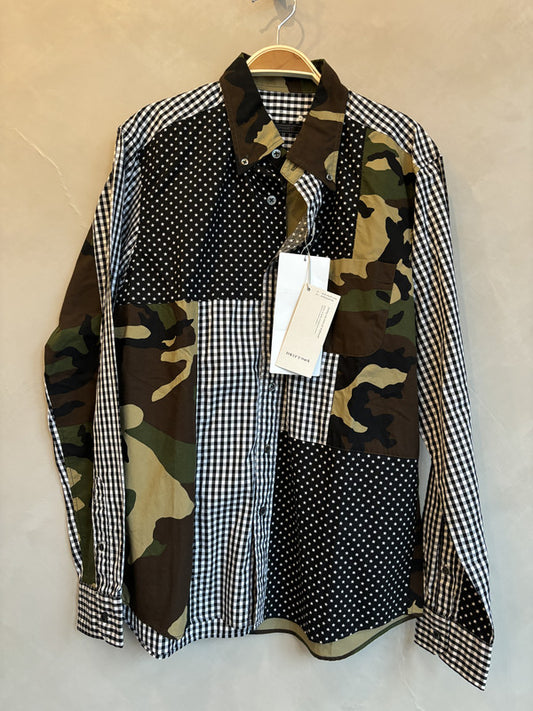 sophnet pattern patch shirt