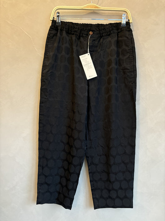 comme des garcon homme plus black polka pants