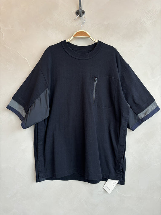 sacai black pocket tee