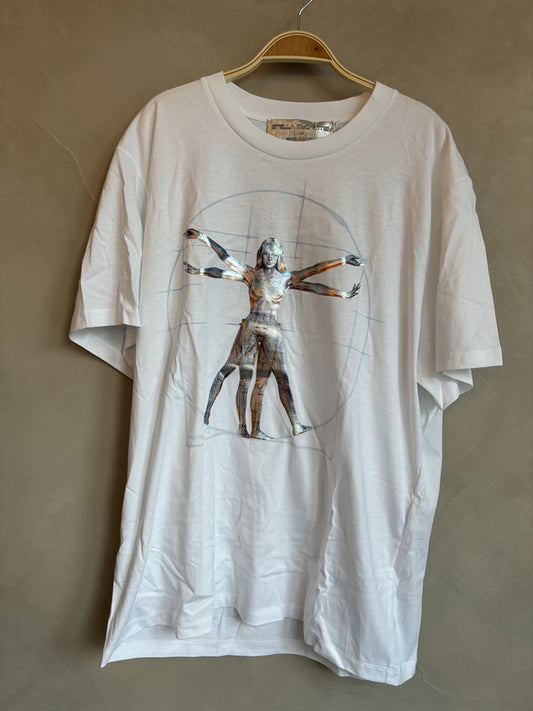 STELLA MCCARTNEY x Sorayama Vitruvian Woman cotton tee