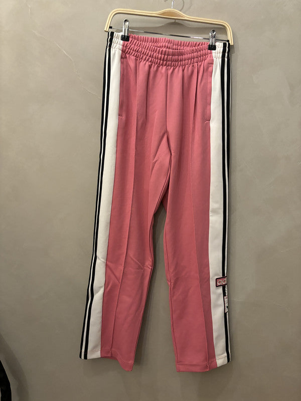 adidas pink side button track pants