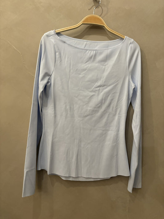 nike yoga baby blue long sleeve top