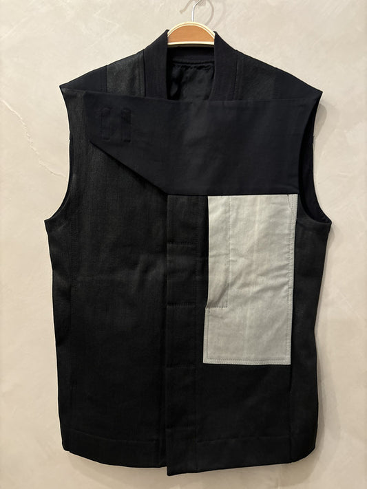 RICK OWENS black denim vest