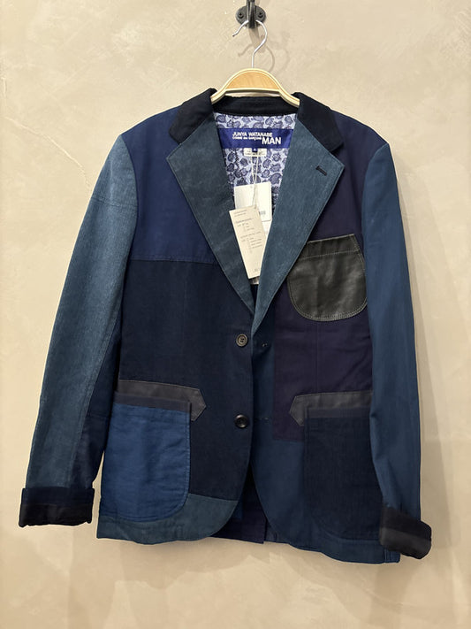 junya watanabe denim patched blazer