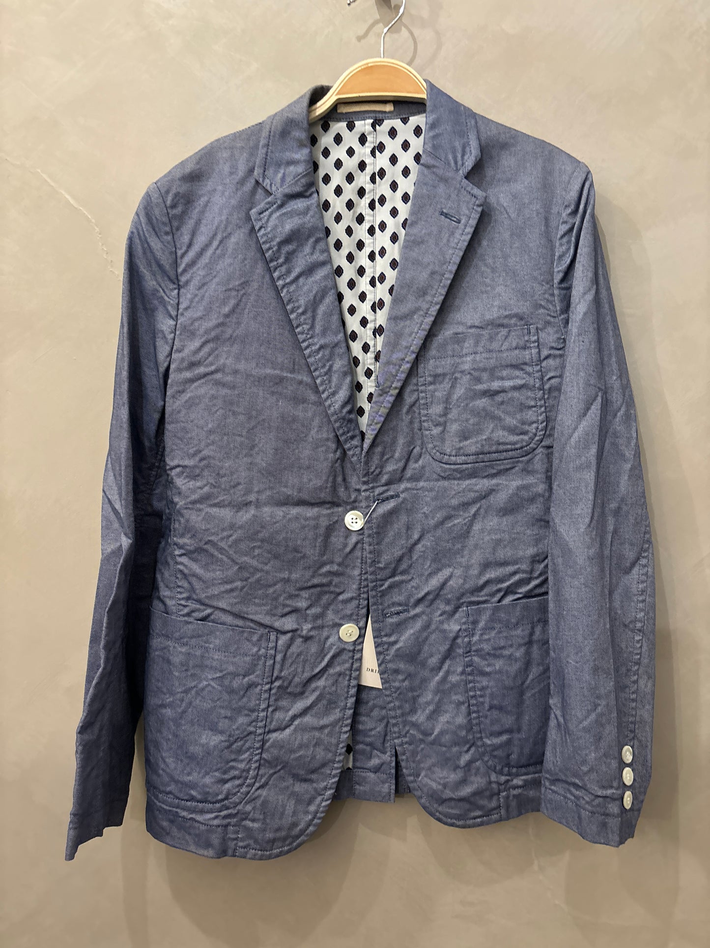 comme des garcon homme blue blazer