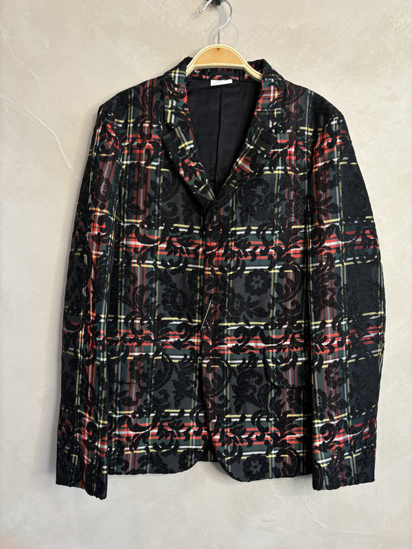 comme des garcon homme plus Checked jacquard blazer jacket