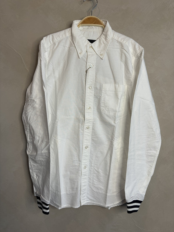 sophnet white shirt ribbed cuff