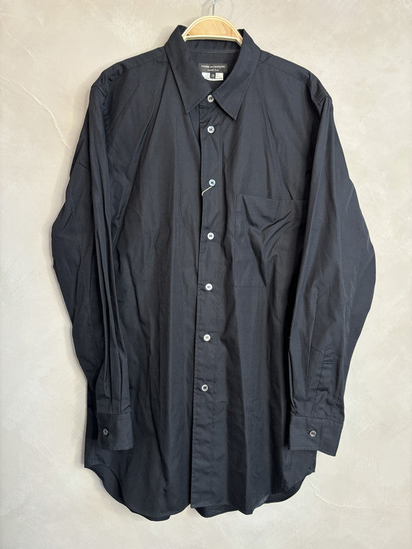 comme des garcon homme plus black long shirt