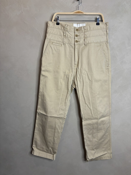 FUMITO GANRYU Beige layer chino