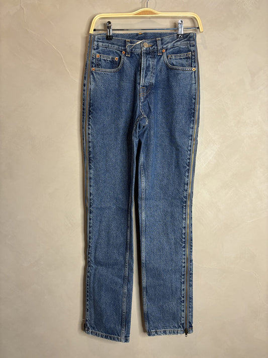 vetements Side zip denim pants