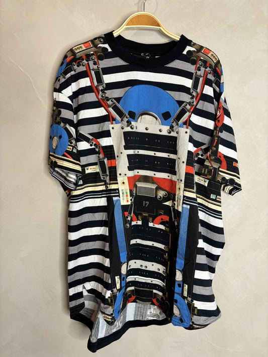 givenchy Robot print oversized top