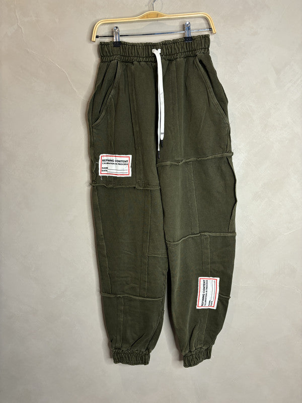 LIAM HODGES patch raw finish jogger pants