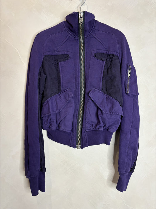 HAIDER ACKERMANN purple zipper jacket