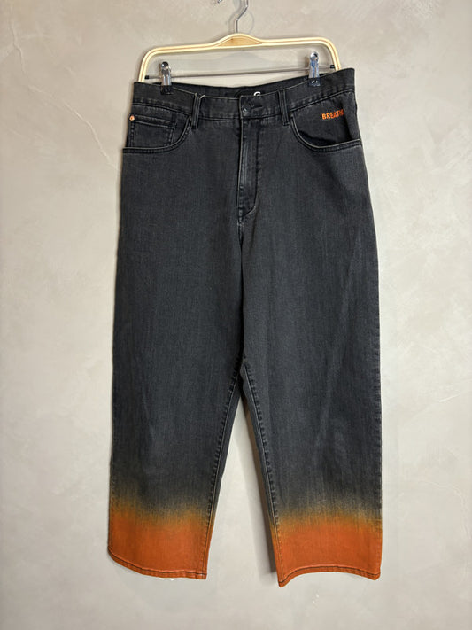 givenchy black washed denim pants