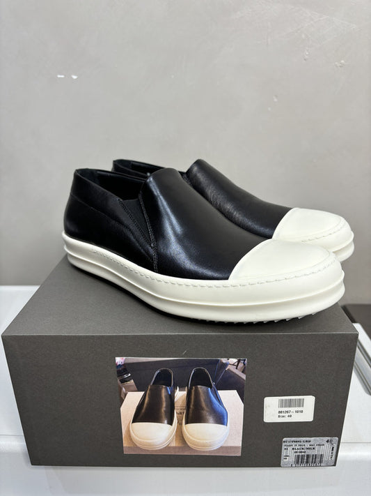 RICK OWENS leather slip on