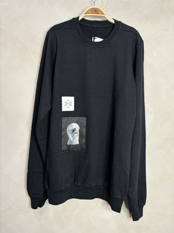 DRKSHDW Black sculpture patch sweatshirt